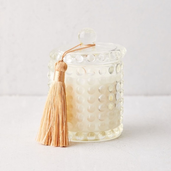 Urban Outfitters Other - UO Chloe glass hobnail candle, milk and honey.